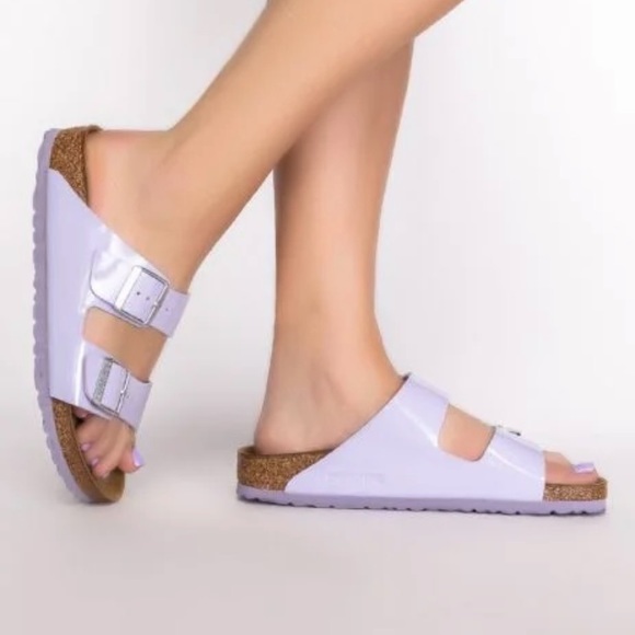 Birkenstock Arizona Patent Birko-Flor Sandals - Picture 11 of 12